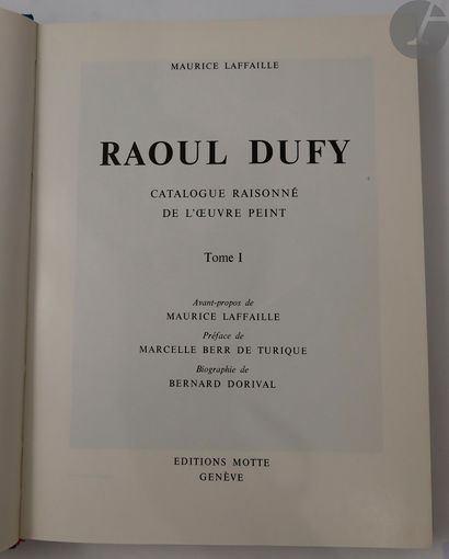 [DUFY (Raoul)] - LAFFAILLE (Maurice). Raoul...