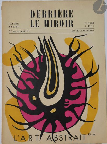 null [REVUE].
Set of 9 issues of "Behind the Mirror":


- No. 20-21. May 1949. L'ART...