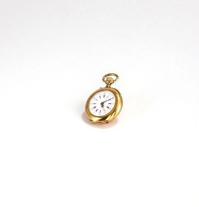 Petite montre de col en or (18K). Poids brut:...