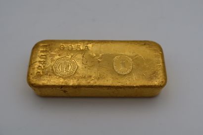 1 Lingot d'or (996.8) N° 224011, avec certificat....
