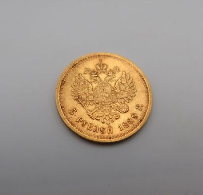 null 1 pièce de 5 Roubles en or. Alexandre II - 1889
(Ex sachet numéroté 2021-00...