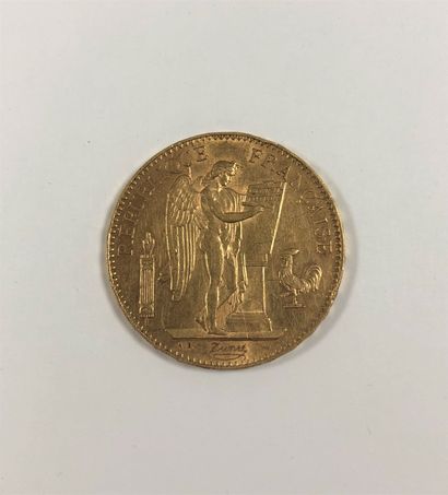 null 1 pièce de 100 Francs en or. Type Génie. 1882 A