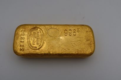 null 1 Lingot d'or (996.5) N° 364860, avec certificat.
Poids brut: 1000 g