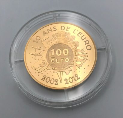null 1 pièce en or (22K) 100 Euro. Monnaie de Paris. Type Semeuse 2012. Poids: 17...