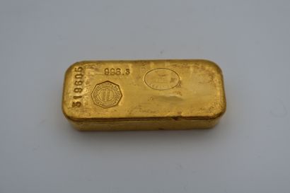 null 1 Lingot d'or (996.3) N° 319605, avec certificat.
Poids brut: 999,8 g