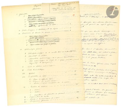 null Maurice BELLONTE (1896-1984) aviator. Autograph manuscript, [ca. 1934]; 35 pages...