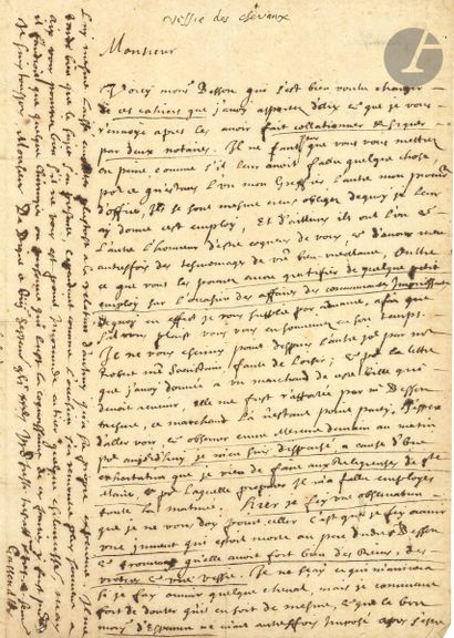 null Pierre GASSENDI (1592-1655) mathématicien, astronome et philosophe. L.A.S.,...