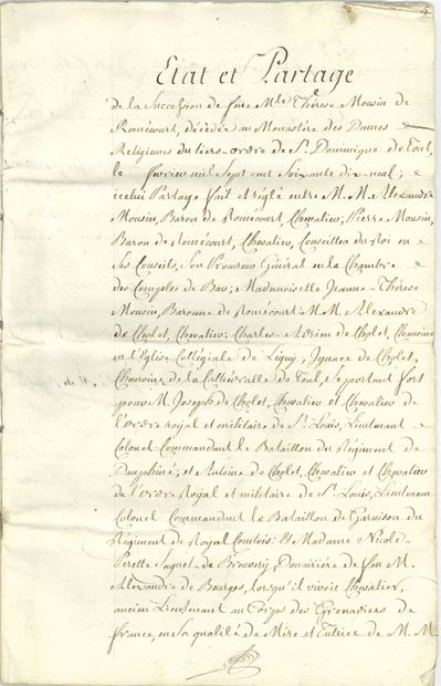 MEUSE. 18 pièces, 1685-1779 ; papier, un...