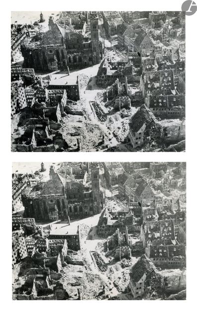 null Margaret Bourke-White (1904-1971)
Nuremberg, juin 1945. 
Ruines après les bombardements....
