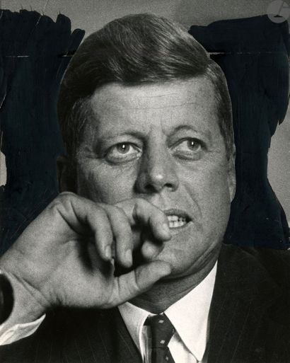 null Tony Spina (1914-1995)
John Fitzgerald Kennedy, 1960.
Trois (3) épreuves argentiques...