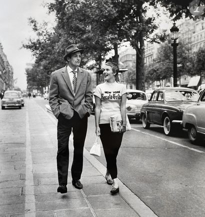 null Raymond Cauchetier (1920-2021
)Jean-Paul Belmondo and Jean Seberg in Jean-Luc...