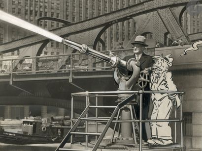 null Vaughn Shoemaker (1902-1991)
Photomontage de John Q. Public pour le Chicago...