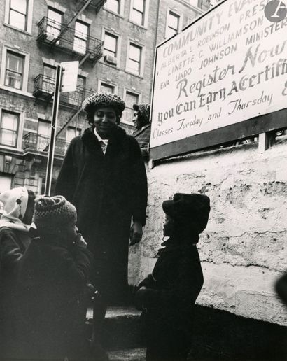 null Perry Kretz (1933
)Reportage in Harlem. New York, c. 1965.
Nine (9) vintage...