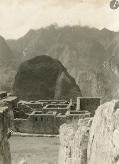 null Martin Chambi (1891-1973
)Peru, c. 1964. 
Visit of Machu Picchu. Archaeological...