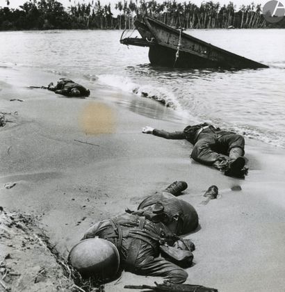 null Georges Strock - Photographe de presse 
Guerre du Pacifique. Campagne de Nouvelle-Guinée,...