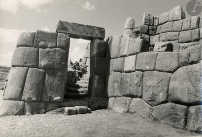 null Martin Chambi (1891-1973
)Peru, c. 1964. 
Visit of Machu Picchu. Archaeological...