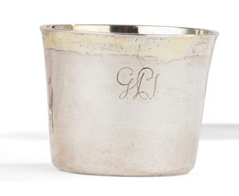 SWEDEN : UPPSALA 1786 Small silver goblet,...