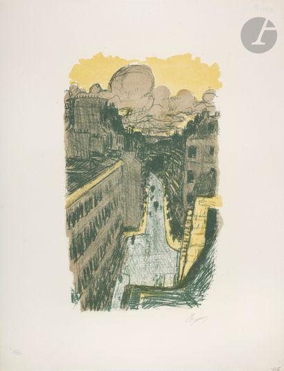 null *PIERRE BONNARD (1867-1947)
Rue vue d’en haut. (Pl. pour Quelques aspects de...