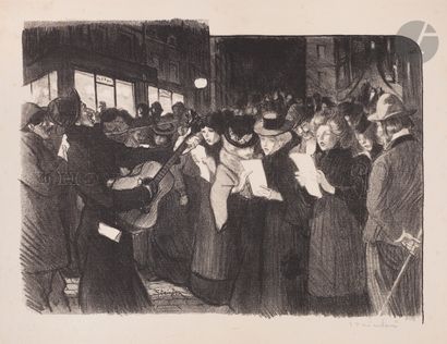 null *THÉOPHILE ALEXANDRE STEINLEN (1859-1923)
Les Chanteurs des rues. (Couverture...