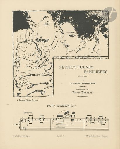 null *PIERRE BONNARD (1867-1947
)Petites scènes familières pour piano. (Illustrations...