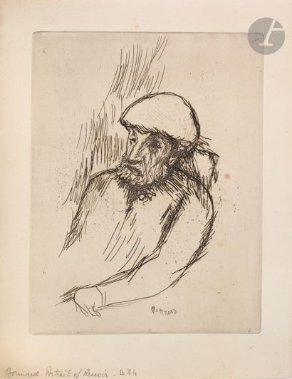 *PIERRE BONNARD (1867-1947) Portrait de Renoir....
