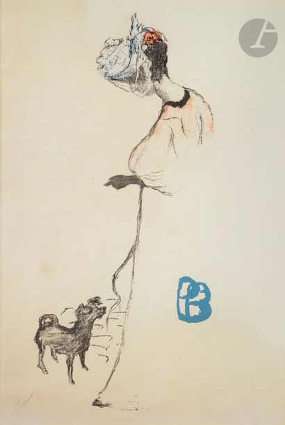  *PIERRE BONNARD (1867-1947) Le Salon des Cent. Affiche. 1896. Lithographie. À vue :...