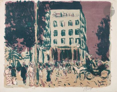 null *PIERRE BONNARD (1867-1947
)The Boulevards. 1900. Lithograph. 335 x 265 [362...