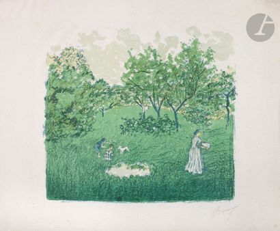 *PIERRE BONNARD (1867-1947 )The Orchard....