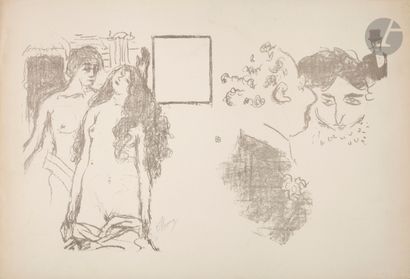 null *PIERRE BONNARD (1867-1947)
Dernière croisade. (Illustration pour un programme...