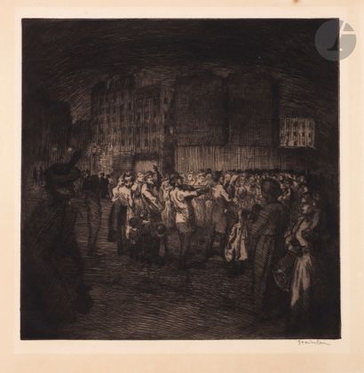 null *THÉOPHILE ALEXANDRE STEINLEN (1859-1923)
Les Petits chanteurs des rues. 1902....