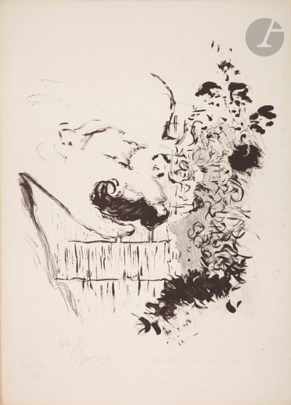 *PIERRE BONNARD (1867-1947) Conversation. 1893. Lithographie. 248 x 295 [280 x 387]....