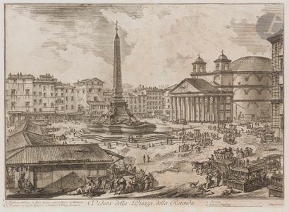  Giambattista Piranesi (1720-1778) Veduta della Piazza della Rotonda (La Place de...