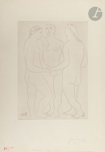 null Pablo Picasso (1891-1973)
Les Trois amies. 1923 (probablement). Eau-forte. 295 x 415....