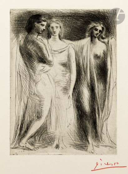 null Pablo Picasso (1891-1973)
Les Trois Femmes. 1924-1925. Pointe sèche sur zinc....