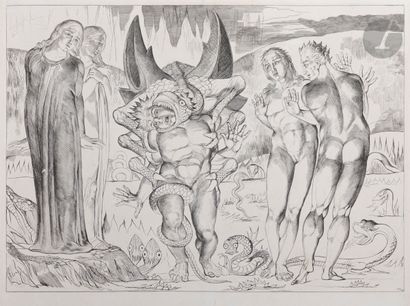 null William Blake (1757-1827)
Circle of Thieves. Agnolo Brunelleschi attaqué par...