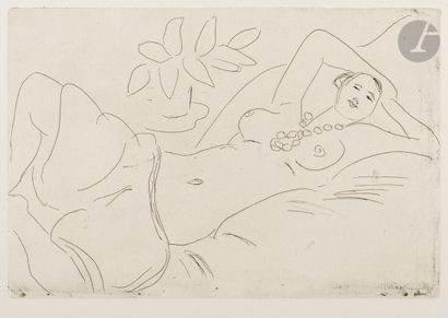 null Henri Matisse (1869-1954)
Odalisque couchée. 1923. Eau-forte. 299 x 199. Duthuit-Garnaud...