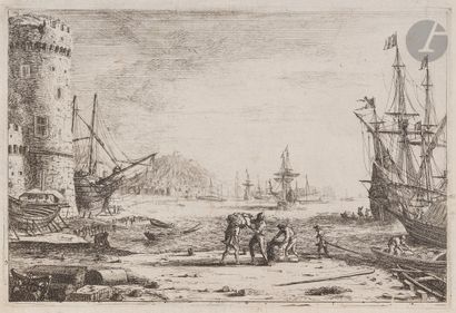 null Claude Gellée, 
dit Le Lorrain (vers 1600-1682)
Le Port de mer à la grosse tour....