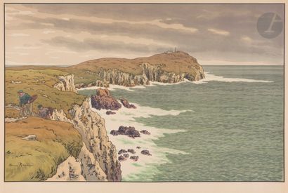 null Henri Rivière (1864-1951)
La Mer ou Le Cap. (Aspects de la nature, pl. 16)....
