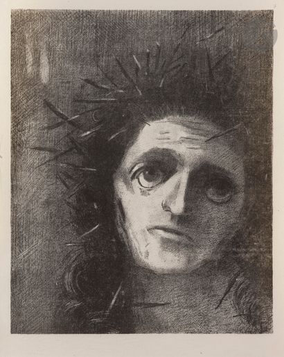 null Odilon Redon (1840-1916)
Christ. 1887. Lithographie. 270 x 330. Mellerio 71....