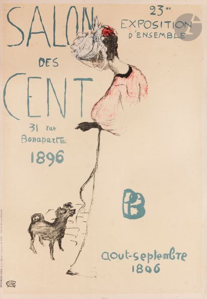 null Pierre Bonnard (1867-1947)
Le Salon des Cent. Affiche. 1896. Lithographie. 425 x 612...