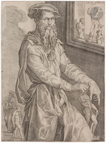 null Nicolo della Casa (actif c. 1543-1547)
Portrait de Baccio Bandinelli dans son...