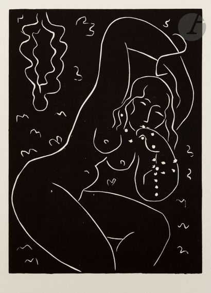 null Henri Matisse (1869-1954) (d’après)
Nu au bracelet. Vers 1960. Lithographie...