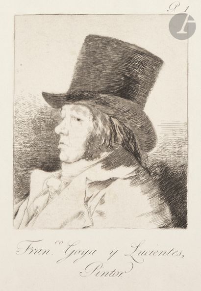 null Francisco de Goya y Lucientes (1746-1828)
Autoportrait. 1799. Eau-forte, aquatinte,...