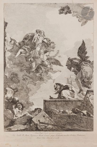 null Giandomenico Tiepolo (1727-1804)
L’Apparition de la Vierge à saint Simon Stock....
