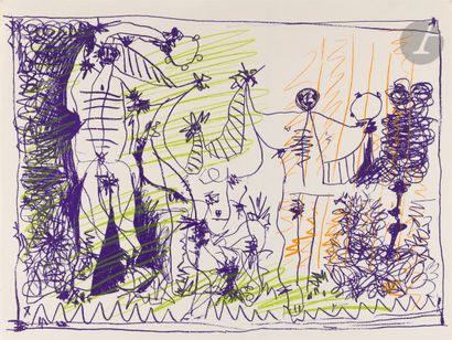 null Pablo Picasso (1891-1973)
Bacchanale. Illustration pour l’affiche de l’exposition...