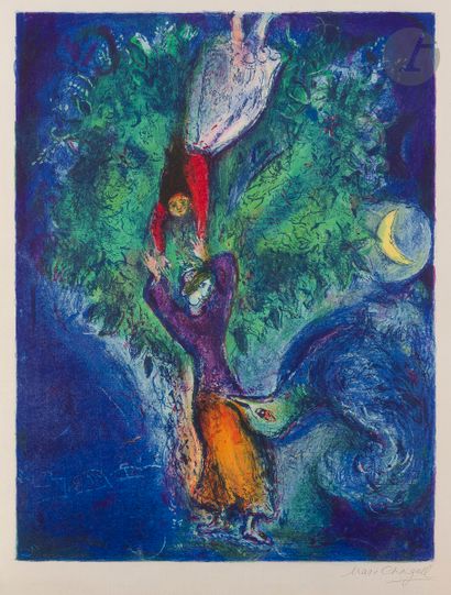 Marc Chagall (1887-1985) « So she came down...