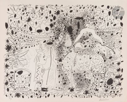 null Pablo Picasso (1891-1973
)The Squire. 1960. Autograph. 640 x 500. Mourlot 333;...