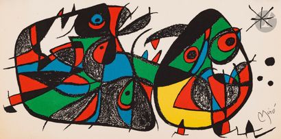 *Joan Miró (1893-1983) 2 pl. pour Miró sculpteur...