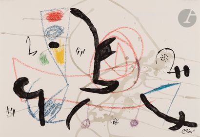 null Joan Miró (1893-1983)
Maravillas con variaciones acrosticas, pl. 11. 1975. 
Lithographie....