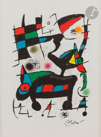Joan Miró (1893-1983) Pl. pour Oda a Joan...